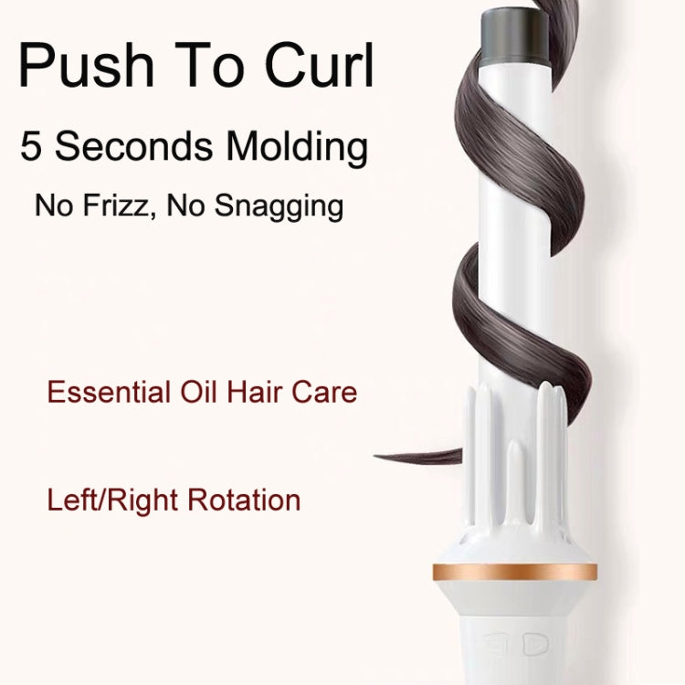 Automatic Curling Iron With Bi-Directional Rotating Ceramic Glaze Coating Hair Care, Plug: US Plug White - free shipping - PMC TechLife - Order now!