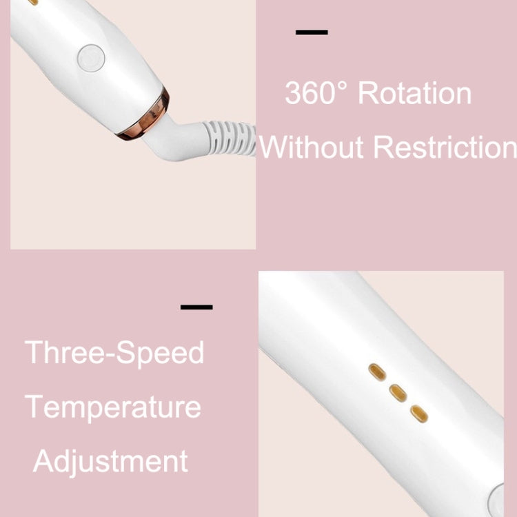 Automatic Curling Iron With Bi-Directional Rotating Ceramic Glaze Coating Hair Care, Plug: AU Plug White - free shipping - PMC TechLife - Order now!