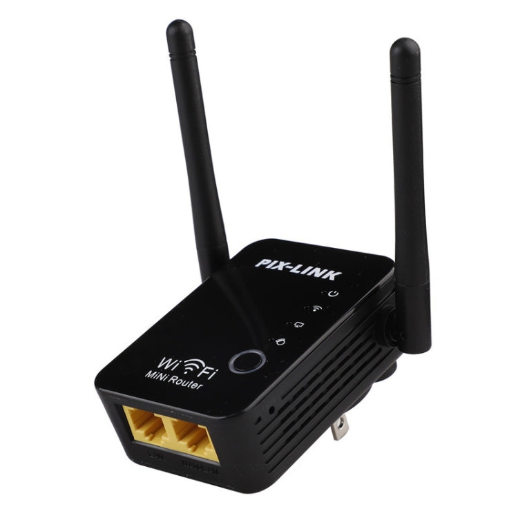 PIX-LINK 2.4G 300Mbps WiFi Signal Amplifier Wireless Router Dual Antenna Repeater(US Plug) - free shipping - PMC Jewellery - Order now!
