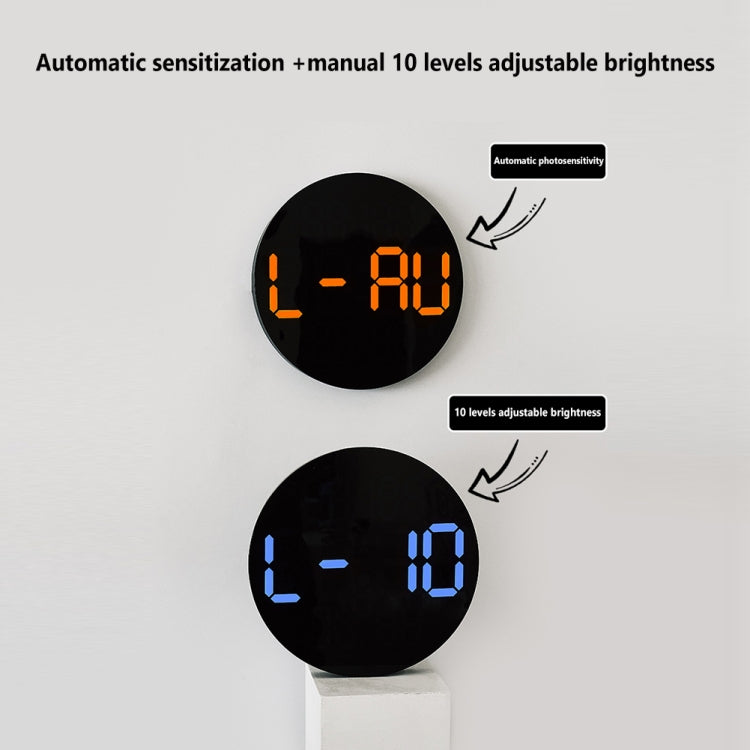 10-Inch Led Digital Wall Clock 2-Color Large Screen Electronic Clock With Temperature Display(Green) - Alarm Clocks by PMc TechLife | Online Shopping South Africa | PMc TechLife | Buy Now Pay Later Mobicred