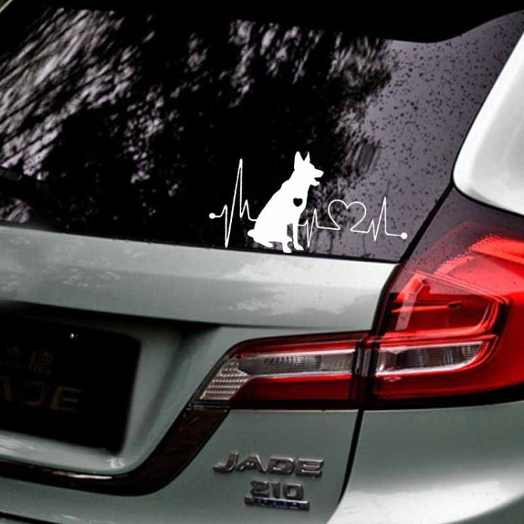 10pcs German Shepherd Cartoon Animal Car Sticker(Black) - Decorative Sticker by PMC TechLife | Online Shopping South Africa | PMC TechLife | Buy Now Pay Later Mobicred