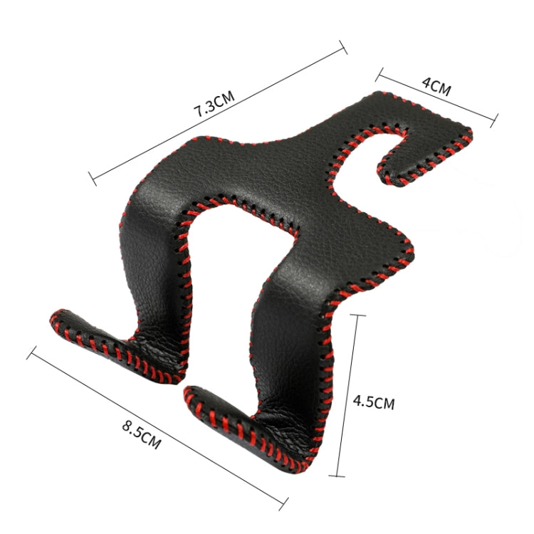 Car Double Hook Stainless Steel Rear Headrest Mobile Phone Holder(Black) - Auto Fastener & Clips by PMC TechLife | Online Shopping South Africa | PMC TechLife | Buy Now Pay Later Mobicred