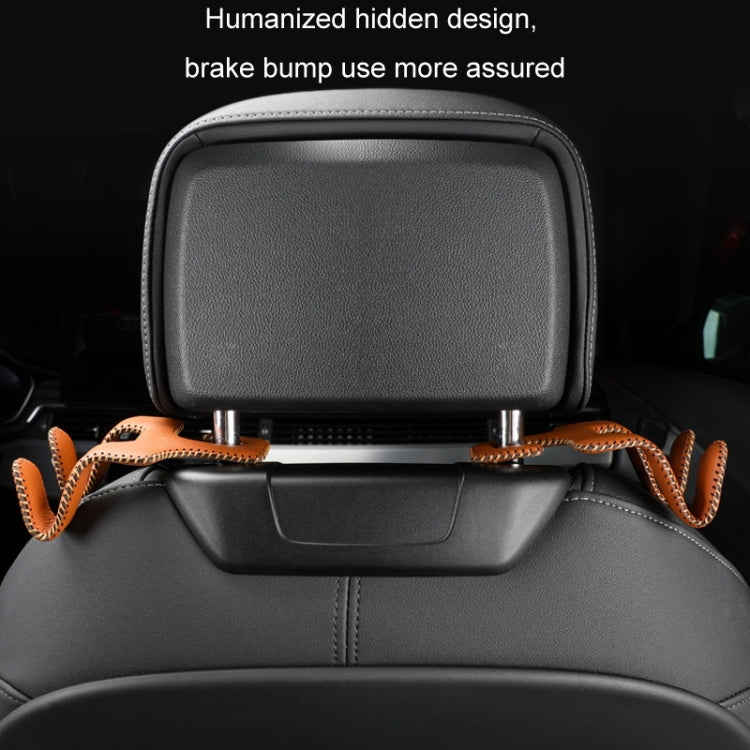 Car Double Hook Stainless Steel Rear Headrest Mobile Phone Holder(Gray) - Auto Fastener & Clips by PMC TechLife | Online Shopping South Africa | PMC TechLife | Buy Now Pay Later Mobicred
