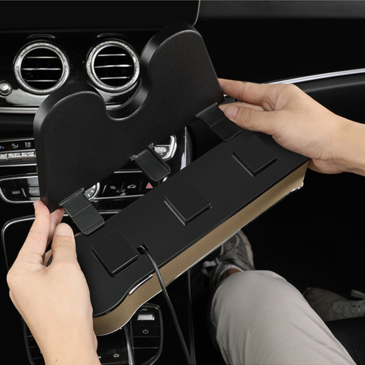 Car Seat Gap Storage Box Multifunctional Mobile Phone USB Charger, Color: QC3.0 Beige - Stowing Tidying by PMC TechLife | Online Shopping South Africa | PMC TechLife | Buy Now Pay Later Mobicred
