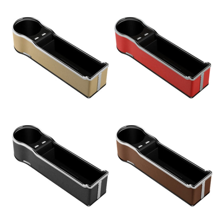 Car Seat Gap Storage Box Multifunctional Mobile Phone USB Charger, Color: QC3.0 Red - Stowing Tidying by PMC TechLife | Online Shopping South Africa | PMC TechLife | Buy Now Pay Later Mobicred