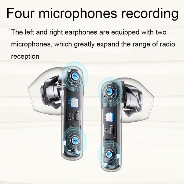 Havit ENC TWS Super Long Battery Life ENC Noise Reduction Wireless Bluetooth Earphones, Spec: S3 Pro (Gold White) - free shipping - PMC Jewellery - Order now!