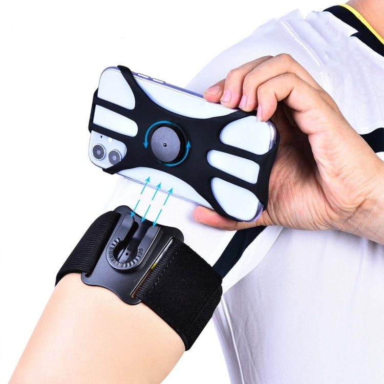 3 In 1 Disassembered Rotating Arm Belt Bag Sports Phone Bag Bracket For 4.5-7 inch Phones(Black) - Other by PMC TechLife | Online Shopping South Africa | PMC TechLife | Buy Now Pay Later Mobicred