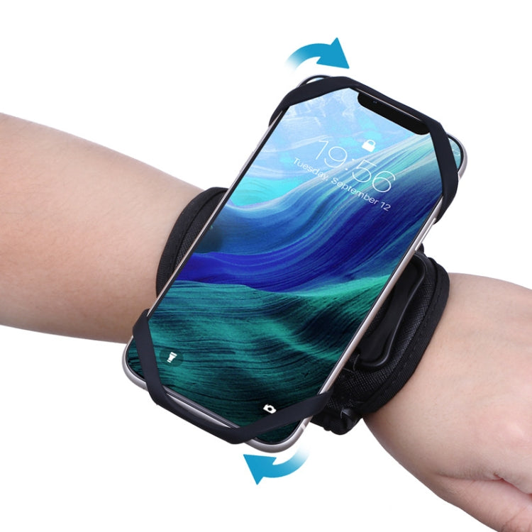 For 4.5-7 inch Phone Zipper Pocket Removable Rotating Arm Belt Bag Running Riding Phone Case(4 Claw Black) - Other by PMC TechLife | Online Shopping South Africa | PMC TechLife | Buy Now Pay Later Mobicred