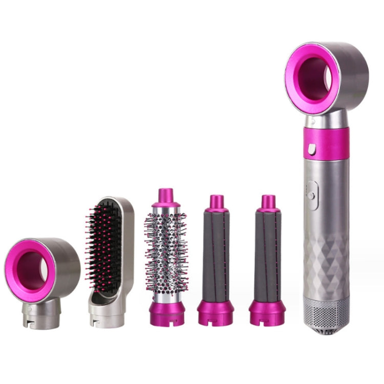5 In 1 Hot Air Comb Automatic Curling Iron Curling & Straightening Hair Styling Comb Hair Dryer, Power: UK Plug - free shipping - PMC TechLife - Order now!