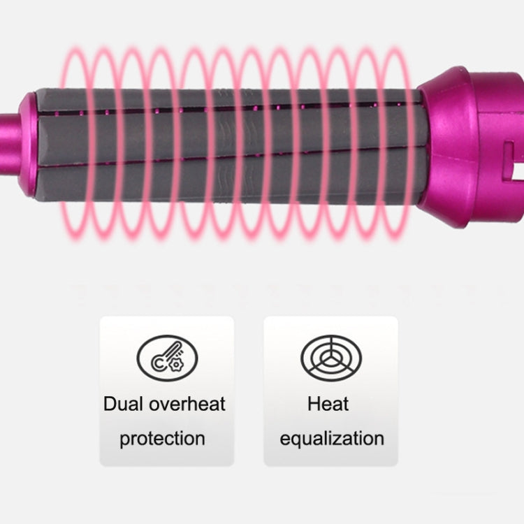 5 In 1 Hot Air Comb Automatic Curling Iron Curling & Straightening Hair Styling Comb Hair Dryer, Power: UK Plug - free shipping - PMC TechLife - Order now!