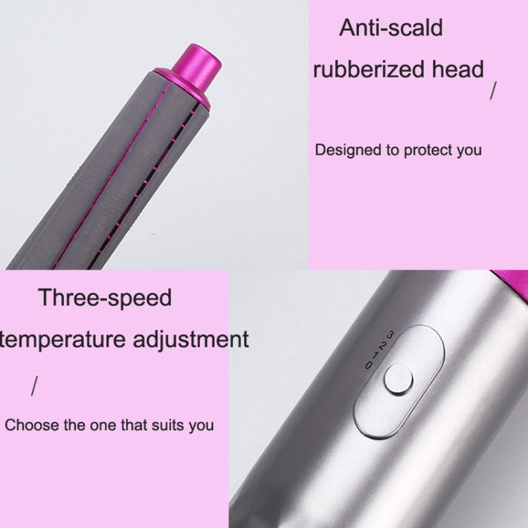 5 In 1 Hot Air Comb Automatic Curling Iron Curling & Straightening Hair Styling Comb Hair Dryer, Power: UK Plug - free shipping - PMC TechLife - Order now!