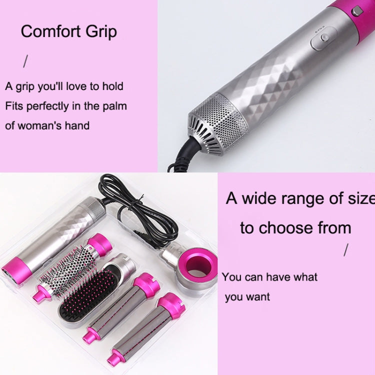 5 In 1 Hot Air Comb Automatic Curling Iron Curling & Straightening Hair Styling Comb Hair Dryer, Power: EU Plug - free shipping - PMC TechLife - Order now!