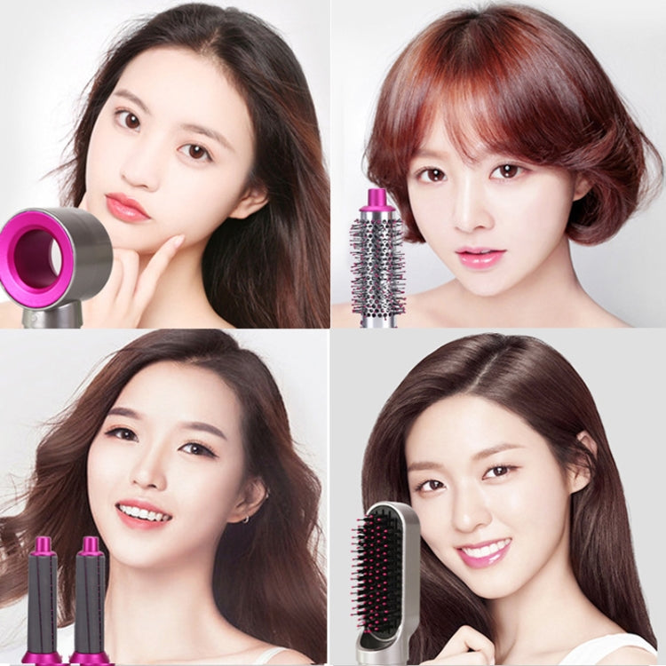 5 In 1 Hot Air Comb Automatic Curling Iron Curling & Straightening Hair Styling Comb Hair Dryer, Power: EU Plug - free shipping - PMC TechLife - Order now!