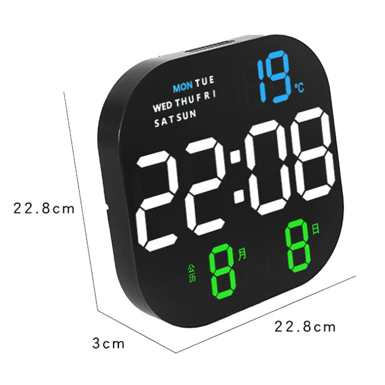 6633 LED Screen Digital Display Timing Desktop Alarm Clock Living Room Hanging Clock(Blue Light) - Wall Clock by PMc TechLife | Online Shopping South Africa | PMc TechLife | Buy Now Pay Later Mobicred