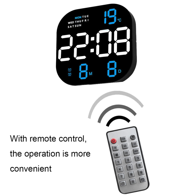 6633 LED Screen Digital Display Timing Desktop Alarm Clock Living Room Hanging Clock(Blue White Green) - Wall Clock by PMc TechLife | Online Shopping South Africa | PMc TechLife | Buy Now Pay Later Mobicred