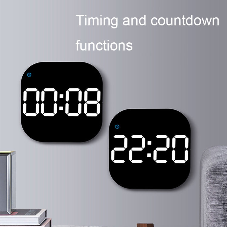 6633 LED Screen Digital Display Timing Desktop Alarm Clock Living Room Hanging Clock(White Light) - Wall Clock by PMc TechLife | Online Shopping South Africa | PMc TechLife | Buy Now Pay Later Mobicred