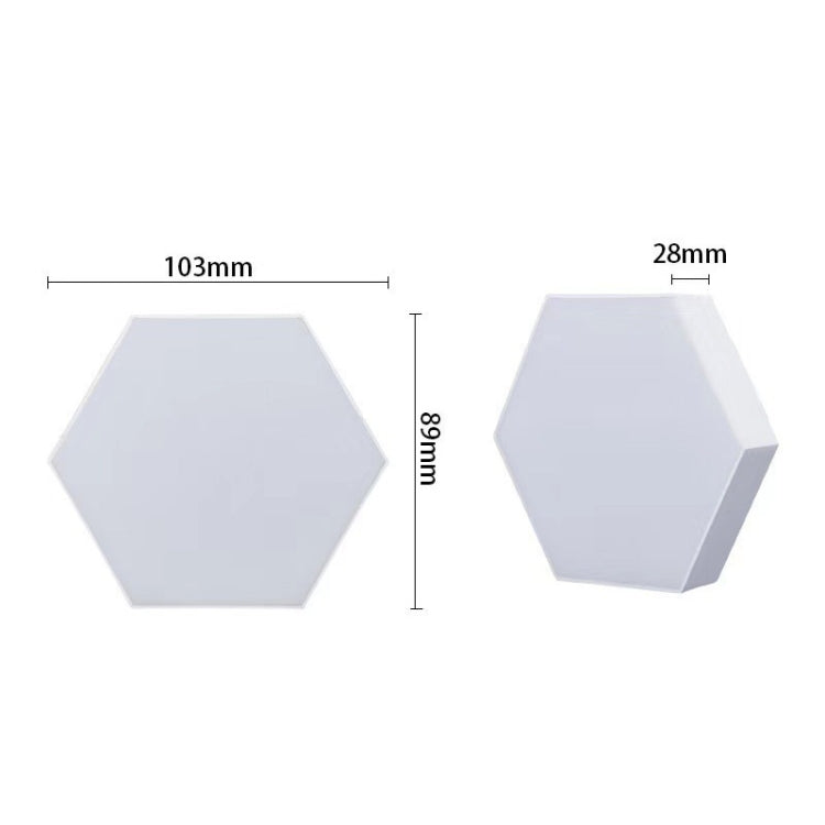 12pcs/set RGB Symphony Hexagon Lights DIY Bedside Ambient Wall Lamp Smart Honeycomb Light(WIFI-APP) - Novelty Lighting by PMC TechLife | Online Shopping South Africa | PMC TechLife | Buy Now Pay Later Mobicred
