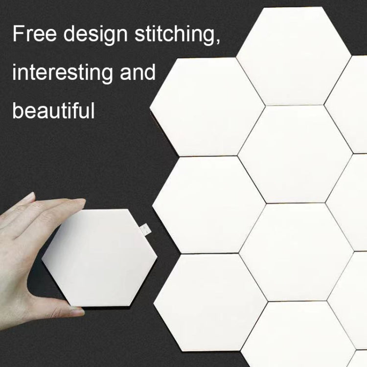 12pcs/set RGB Symphony Hexagon Lights DIY Bedside Ambient Wall Lamp Smart Honeycomb Light(WIFI-APP) - Novelty Lighting by PMC TechLife | Online Shopping South Africa | PMC TechLife | Buy Now Pay Later Mobicred