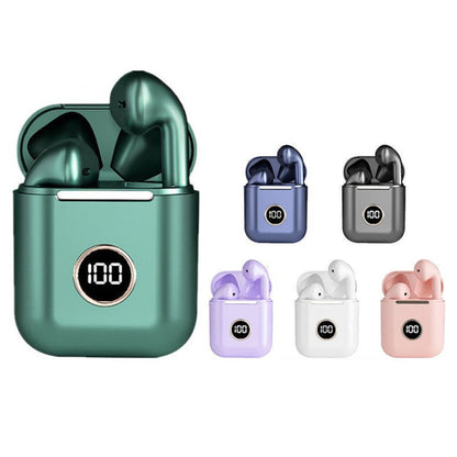 X1 TWS  LED Digital Display Wireless Noise Reduction Sport Bluetooth Headphone(Green) - TWS Earphone by PMC Jewellery | Online Shopping South Africa | PMC Jewellery | Buy Now Pay Later Mobicred