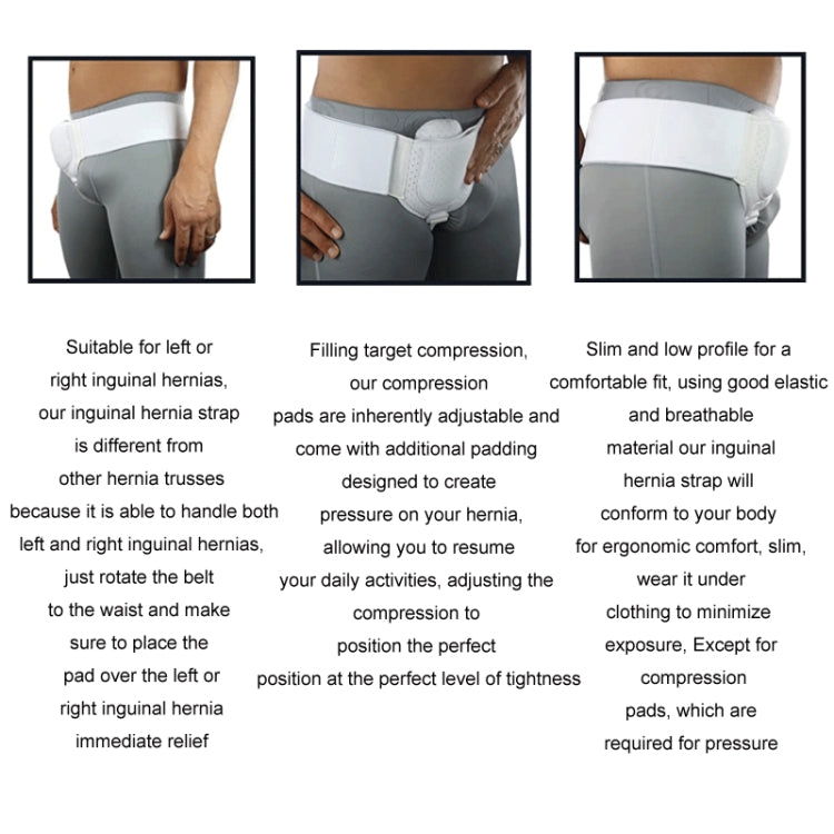 Adult Hernia Belt Groin Protection Belt, Color: White - Massage & Relaxation by PMC Jewellery | Online Shopping South Africa | PMC Jewellery