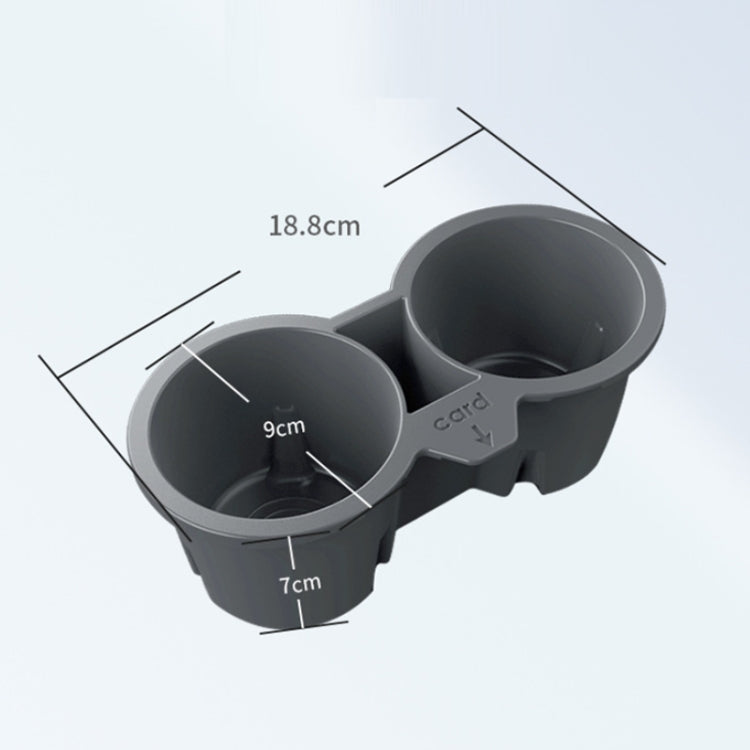For Tesla Model3/Y Central Control Storage Silicone Cup Stopper(Black) - Car Drink Holders by PMC TechLife | Online Shopping South Africa | PMC TechLife | Buy Now Pay Later Mobicred