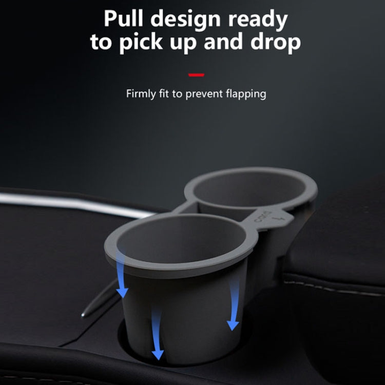 For Tesla Model3/Y Central Control Storage Silicone Cup Stopper(Blue) - Car Drink Holders by PMC TechLife | Online Shopping South Africa | PMC TechLife | Buy Now Pay Later Mobicred