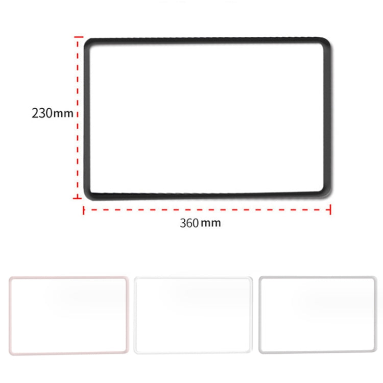 For Tesla Model3/Y Screen Bumper Protective Cover Silicone Frame(Black) - Car Interior Mouldings by PMC TechLife | Online Shopping South Africa | PMC TechLife | Buy Now Pay Later Mobicred