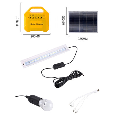 7AH 10W Solar Panel Emergency Light Rechargeable LED Solar Energy Kit - Others by PMC Jewellery | Online Shopping South Africa | PMC Jewellery | Buy Now Pay Later Mobicred