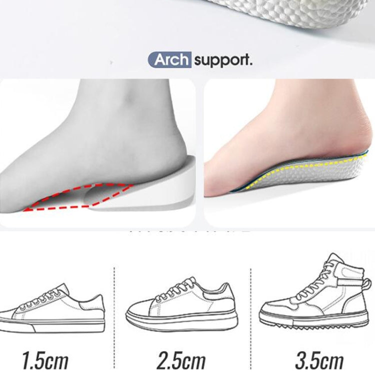 3.5CM Increase Height Women Insoles Light Weight Soft Elastic Arch Support Shoes Pads - Shoes Care by PMC Jewellery | Online Shopping South Africa | PMC Jewellery