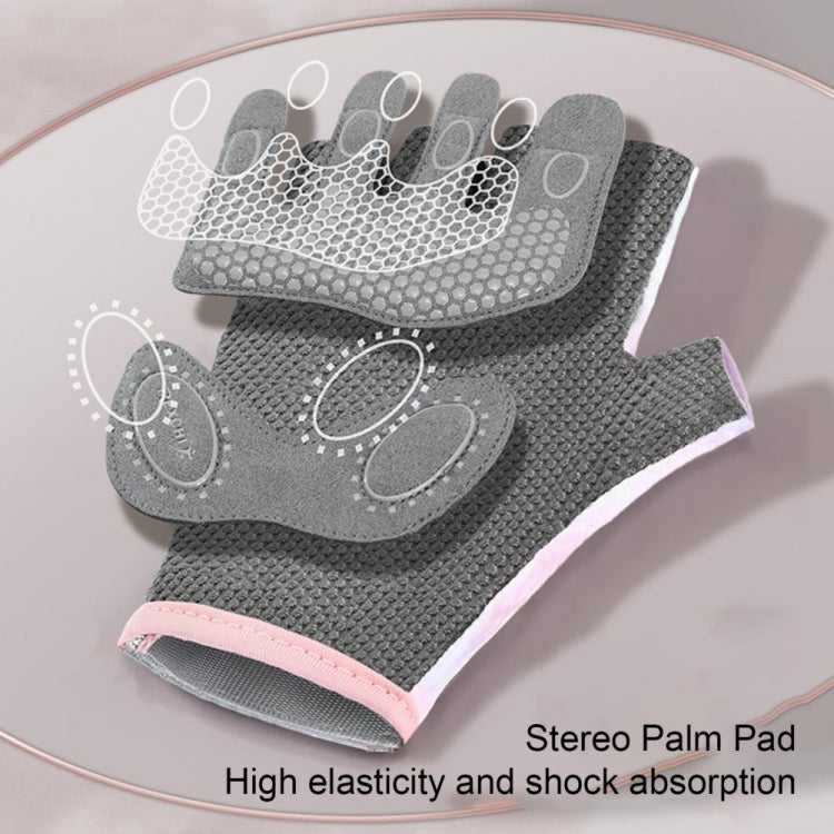 Yoga Sports Gloves Non-slip Shock-absorbing Half-finger Anti-cocoon Gloves, Size: S(Dark Night Black) - Safety Gloves by PMC TechLife | Online Shopping South Africa | PMC TechLife | Buy Now Pay Later Mobicred