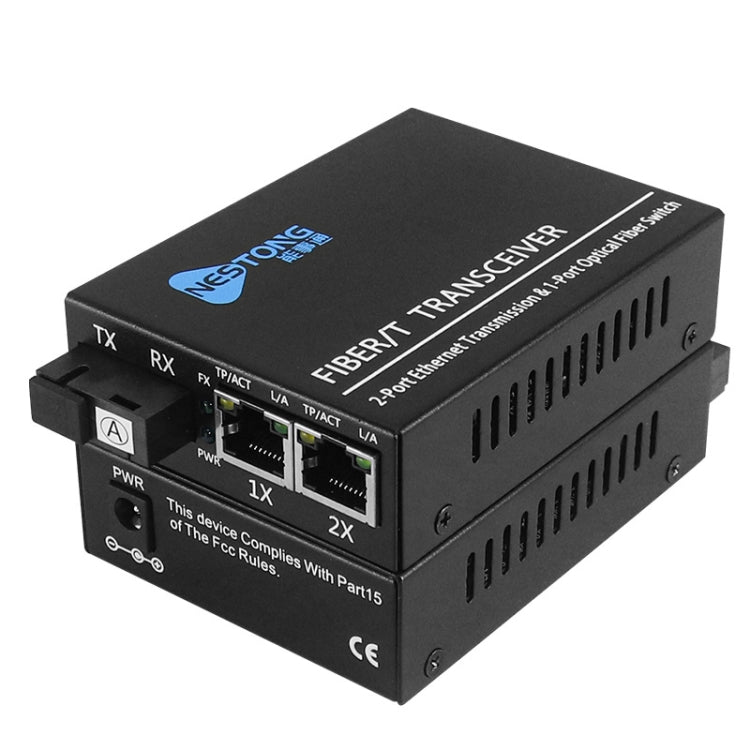 NESTONG 100M Single-Mode Fiber Optic Transceiver POE Photoelectric Converter,CN Plug - free shipping - PMC Jewellery - Order now!