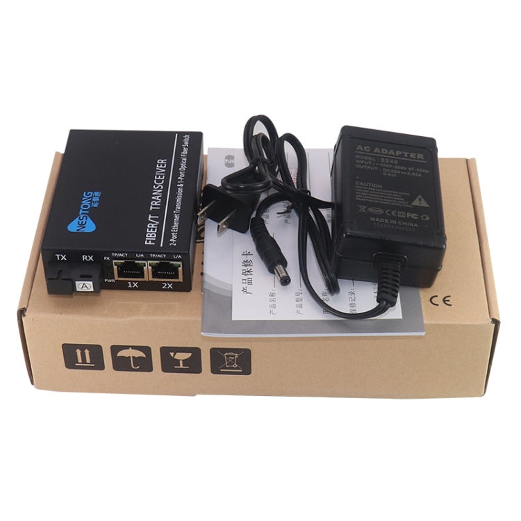 NESTONG  Gigabit Single-mode Fiber Optic Transceiver POE Photoelectric Converter,CN Plug - free shipping - PMC Jewellery - Order now!