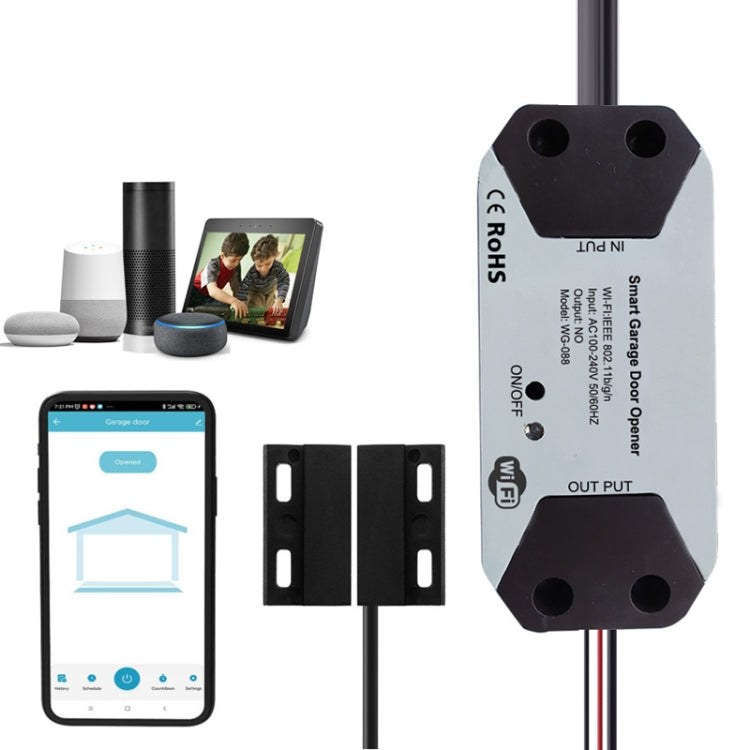 Tuya APP Remote Control WIFI Smart Garage Door Controller, Specification: UK Plug - free shipping - PMC Jewellery - Order now!