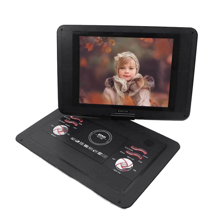 14.1-Inch Screen Portable DVD Player Support USB/SD/AV Input With Gamepad(UK Plug) - DVD & LCD Player by PMC Jewellery | Online Shopping South Africa | PMC Jewellery | Buy Now Pay Later Mobicred