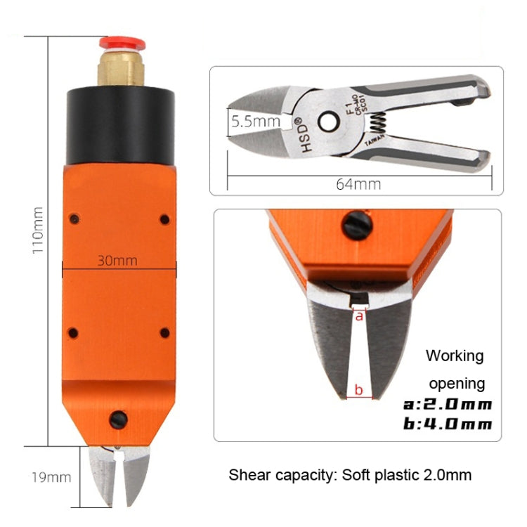 HSD MS-5+F1 Cut Plastic Set 2 In 1 Pneumatic Snip Plier Cutting Metal Plastic Model Scissor Tool - free shipping - PMC TechLife - Order now!