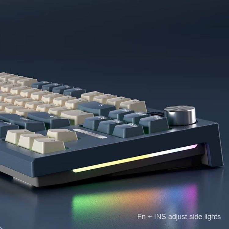 LANGTU LT84 Mechanical Luminous Keyboard, Style: Wireless Tri-Mode RGB Sea-Air Axis Pro (Nightfall) - Wireless Keyboard by LANGTU | Online Shopping South Africa | PMC Jewellery | Buy Now Pay Later Mobicred