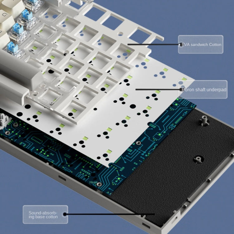 LANGTU LT84 Mechanical Luminous Keyboard, Style: Wireless Tri-Mode RGB Sea-Air Axis Pro ( Whiteout ) - Wireless Keyboard by LANGTU | Online Shopping South Africa | PMC Jewellery | Buy Now Pay Later Mobicred