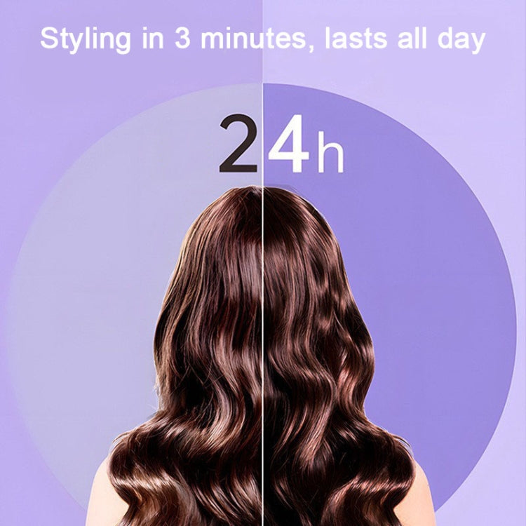 40mm Hair Curler Big Wave Negative Ion Essential Oil Coated Curling Iron,CN Plug(Taro Purple) - Hair Curler by PMC TechLife | Online Shopping South Africa | PMC TechLife | Buy Now Pay Later Mobicred