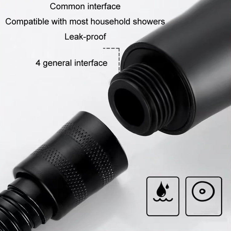 Pressurized Shower Water Heater Handheld Multifunction 6-speed Nozzle, Color: Black - Shower Head by PMC Jewellery | Online Shopping South Africa | PMC Jewellery