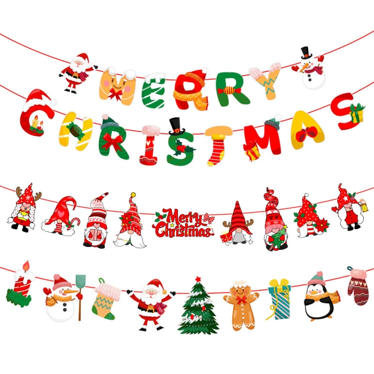 Christmas Alphabet Pull Flag Holiday Party Venue Decoration, Model: HL025 - free shipping - PMC TechLife - Order now!