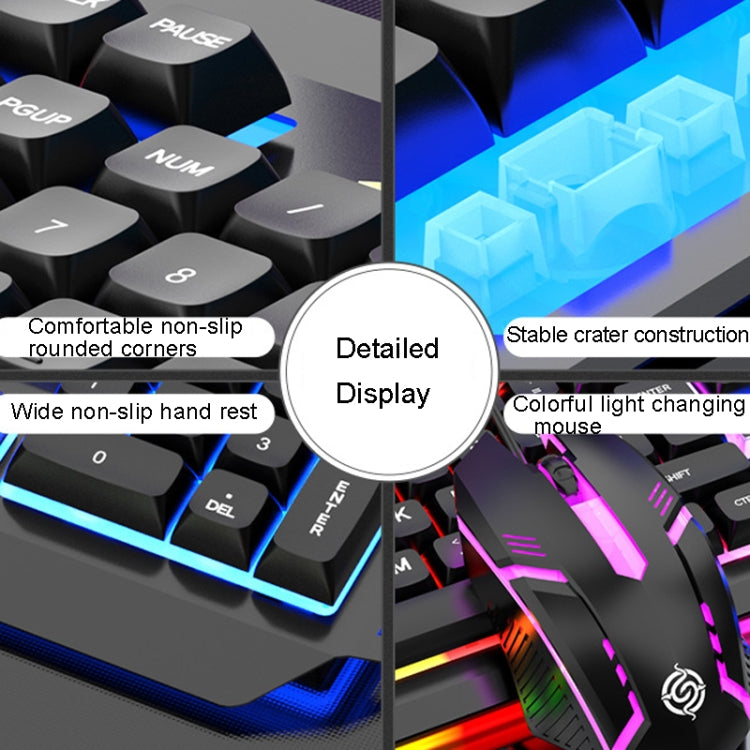 K-Snake Mechanical Feel Keyboard Mouse Kit USB Wired 104 Keycaps Computer Keyboard, Style: Single Keyboard (Black) - Wired Keyboard by K-Snake | Online Shopping South Africa | PMC Jewellery | Buy Now Pay Later Mobicred