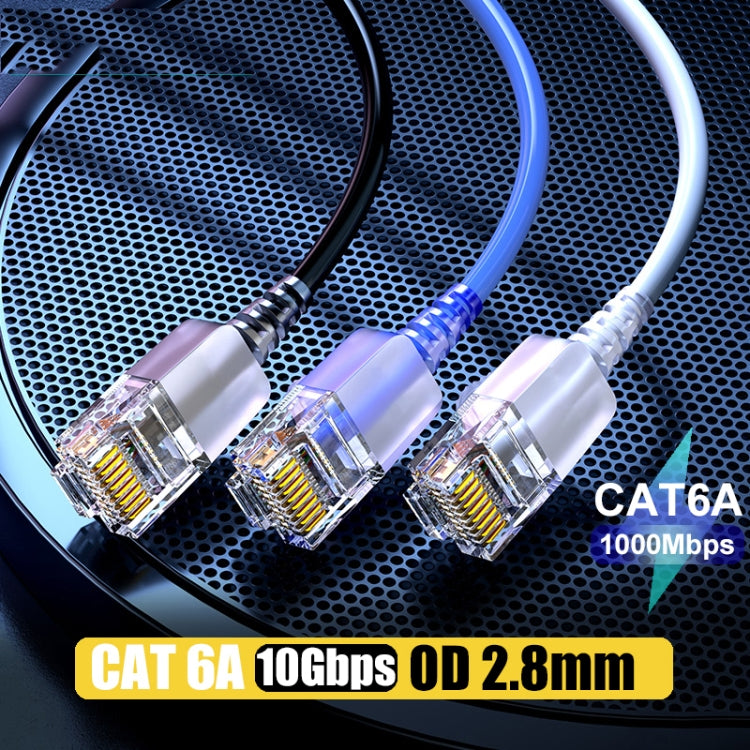 SAMZHE Cat6A Ethernet Cable UTP Network Patch Cable 20m(White) - Lan Cable and Tools by SAMZHE | Online Shopping South Africa | PMC Jewellery | Buy Now Pay Later Mobicred