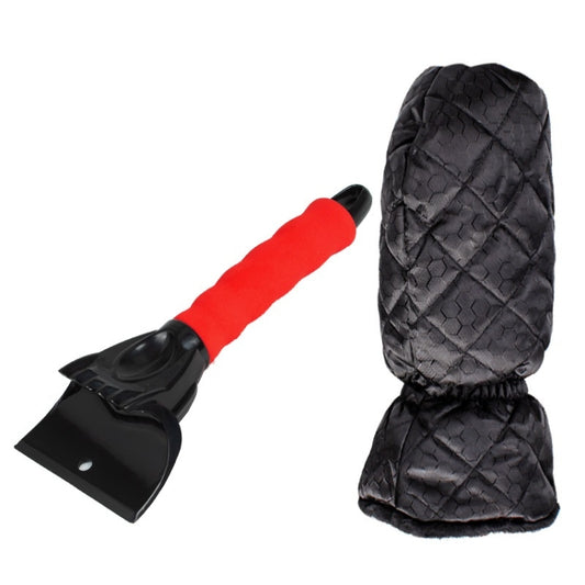 Vehicle Mounted Snow Shovel De-Icer Cleaning Tool, Color: Red+Gloves - Ice Scraper by PMC Jewellery | Online Shopping South Africa | PMC Jewellery | Buy Now Pay Later Mobicred