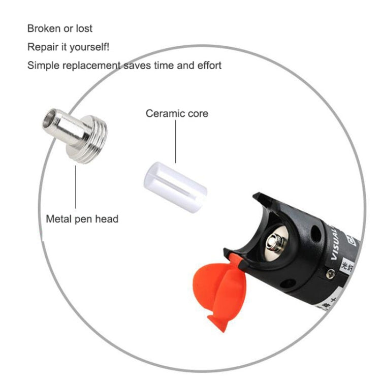10pcs 5mm Ceramic Core Replacement Parts For Fiber Optic Visual Fault Locator - Adapter by PMc TechLife | Online Shopping South Africa | PMc TechLife | Buy Now Pay Later Mobicred