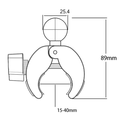 Camera Phone Holder Ball Head Base Live Riding Shooting Handlebar Rotating Clamp(Quick Release) - Holder by PMC Jewellery | Online Shopping South Africa | PMC Jewellery | Buy Now Pay Later Mobicred