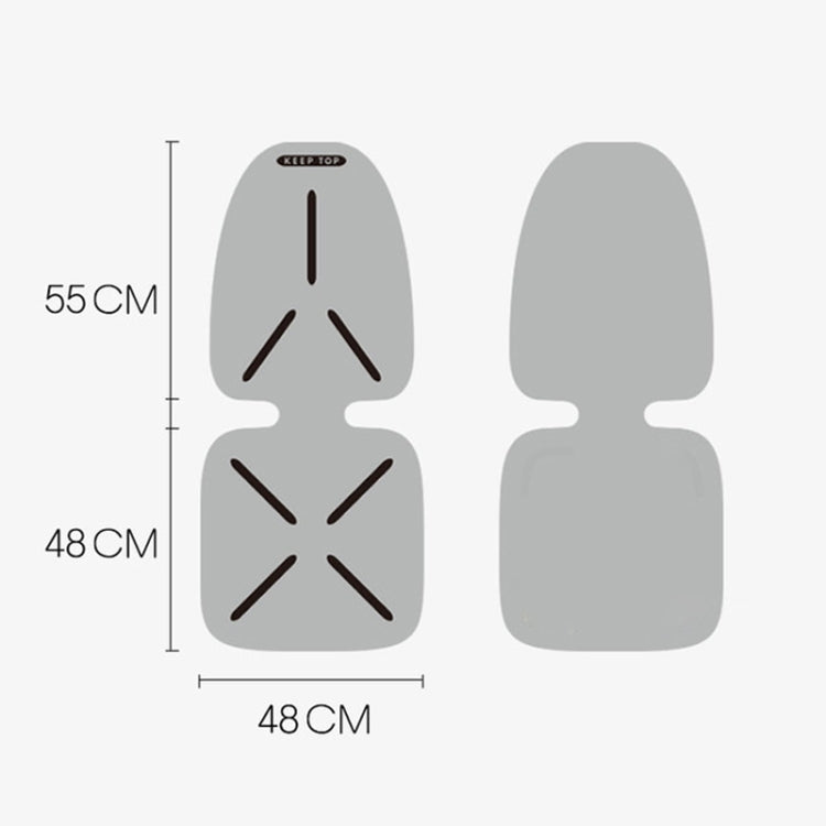 KEEP TOP Car Child Safety Seat Anti-Slip Thickened Anti-Wear Protective Pad(Gray) - Seat Accessories by KEEP TOP | Online Shopping South Africa | PMC TechLife | Buy Now Pay Later Mobicred