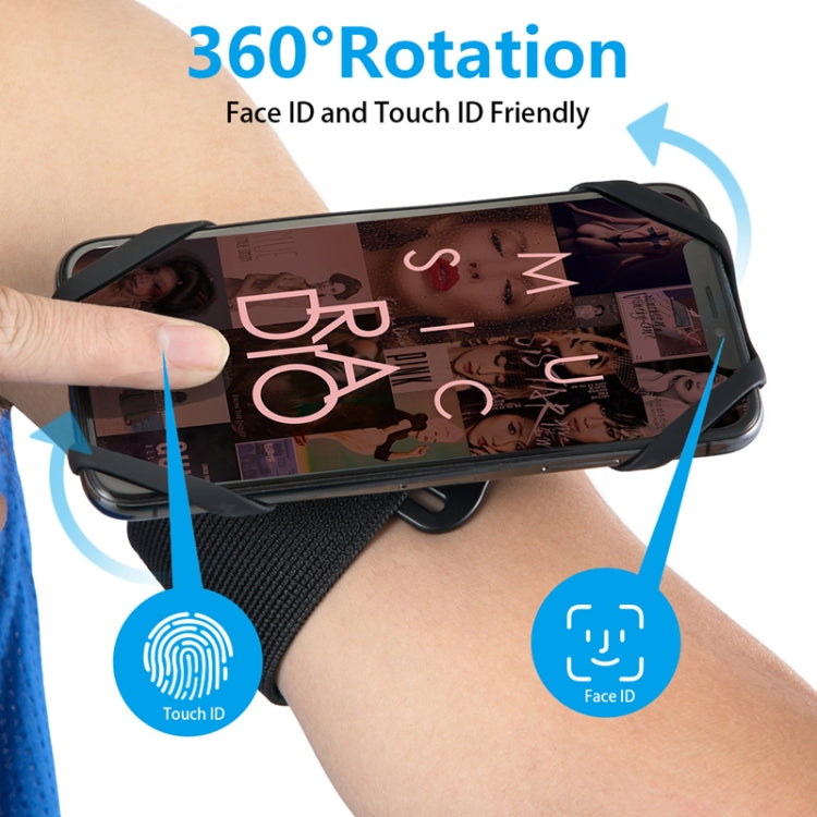 2 In 1 Four Paws Removable Swivel Arm Wrist Strap  For 4.5-6.5 Inch Phones(Black) - Other by PMC TechLife | Online Shopping South Africa | PMC TechLife | Buy Now Pay Later Mobicred