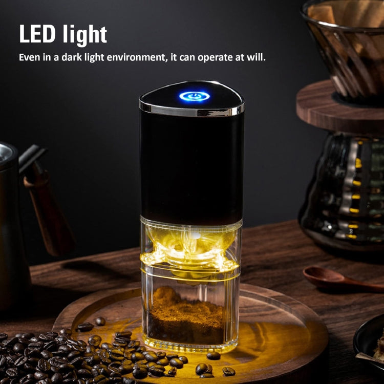 Coffee Electric Grinder Magnetic Snap-on Stainless Steel Blades Kitchen Gadgets(Black) - Coffee Tools by PMC TechLife | Online Shopping South Africa | PMC TechLife | Buy Now Pay Later Mobicred
