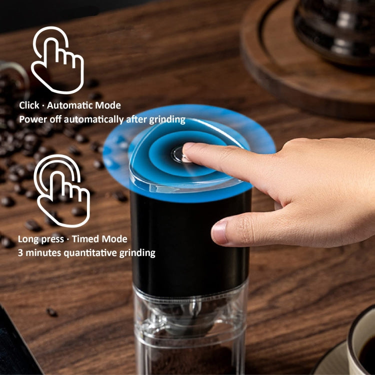 Coffee Electric Grinder Magnetic Snap-on Stainless Steel Blades Kitchen Gadgets(White) - Coffee Machine & Accessories by PMC TechLife | Online Shopping South Africa | PMC TechLife | Buy Now Pay Later Mobicred