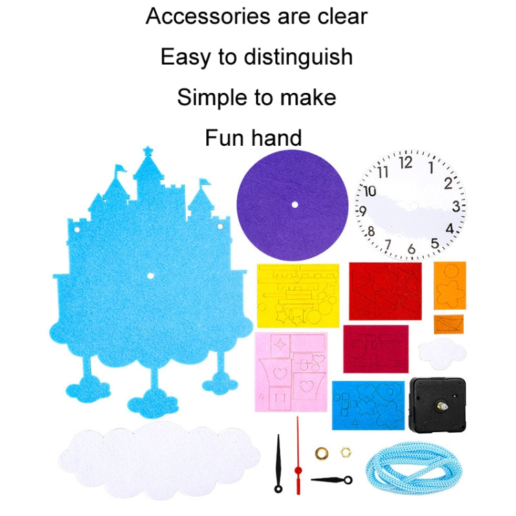 Cartoon Clock Children DIY Handmade Teaching Aids Christmas Decoration(Random Christmas Style) - Christmas Ornaments by PMc TechLife | Online Shopping South Africa | PMc TechLife | Buy Now Pay Later Mobicred